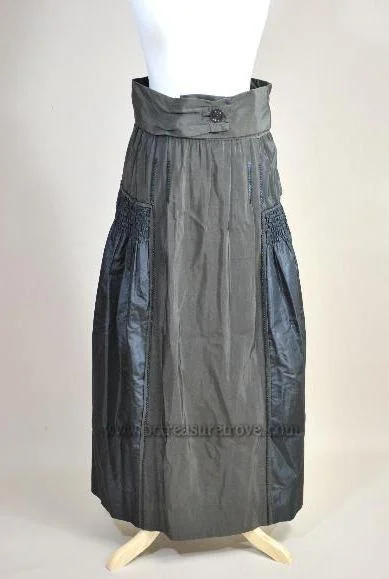 Antique Mid to Late 1910s Silk Skirt – WWI Era, Armistice leather skirt bold