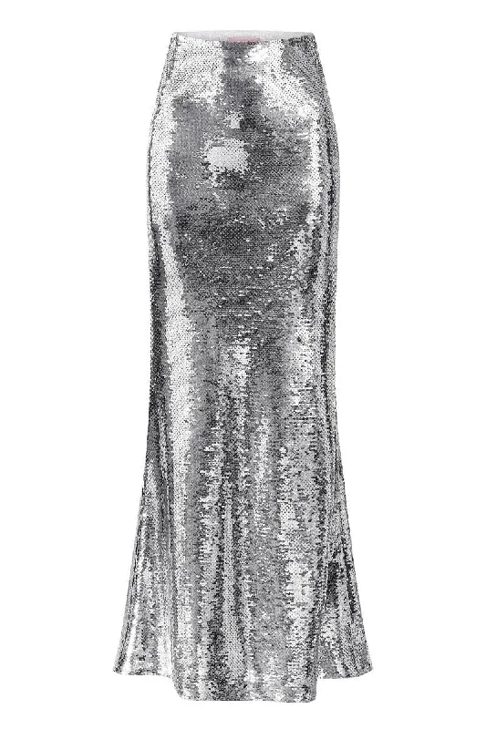 SILVER ARIELLE MAXI SKIRT relaxed fit skirt