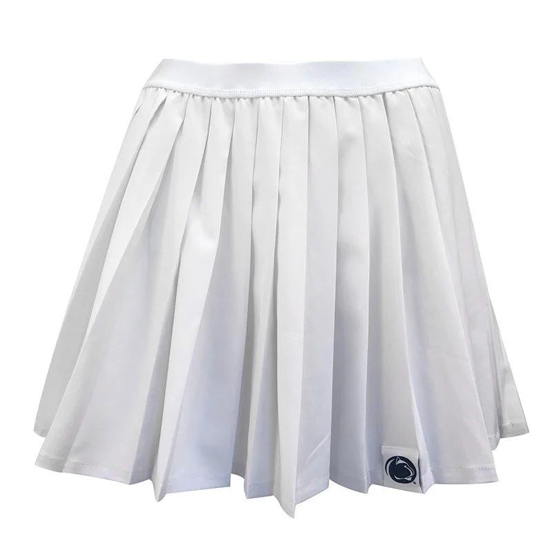 Penn State Pleated Cheer White Skirt low waist skirt
