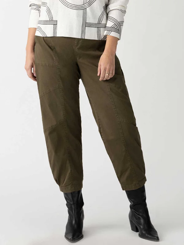 Sahara Tapered Standard Rise Pant Burnt Olive Extended Sizing Casual Lounge Pants