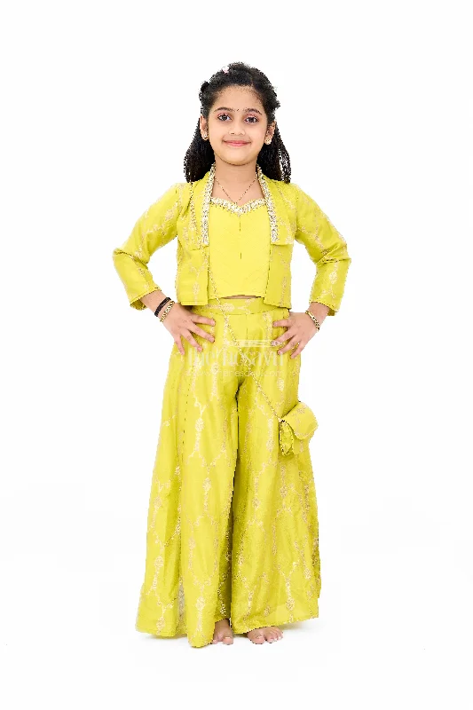 Girls Viscose Silk Bridal Sharara Set with Embroidered Jacket and Flared Pants Denim Jacket Leather Jacket Suede Jacket Girls Viscose Silk Bridal Sharara Set with Embroidered Jacket and Flared Pants Denim Jacket Leather Jacket Suede Jacket