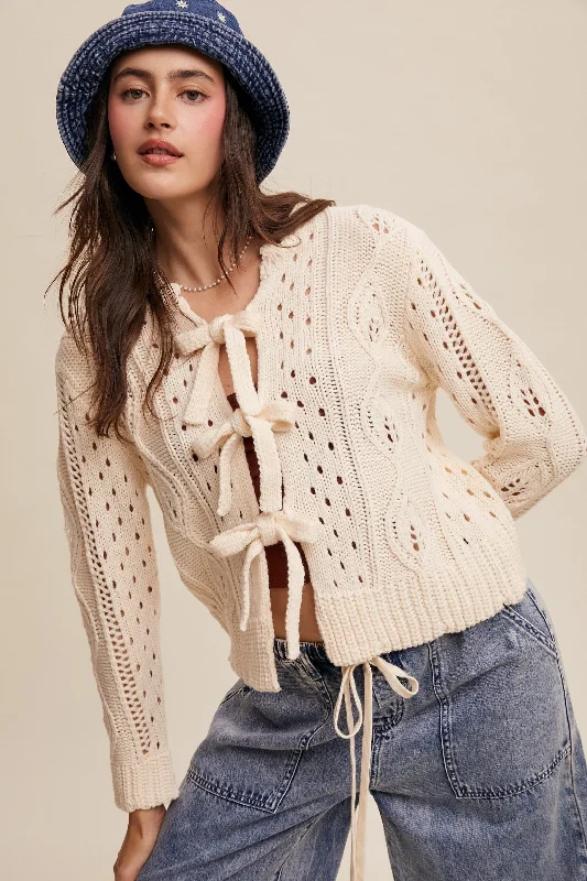 Amanda Sweater Solid Color Striped Floral Print