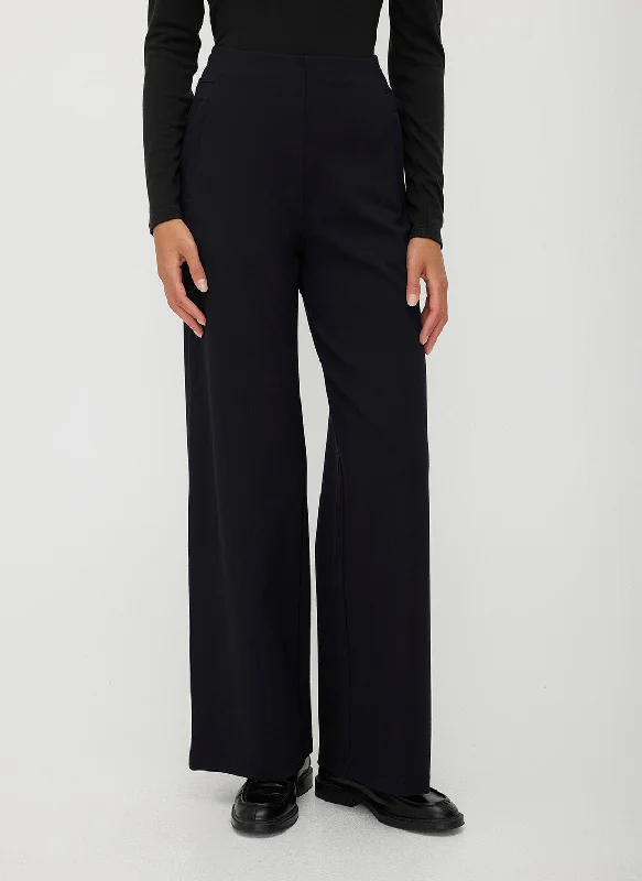 Maven Wide Leg Pants Comfy Zip-Up Pants