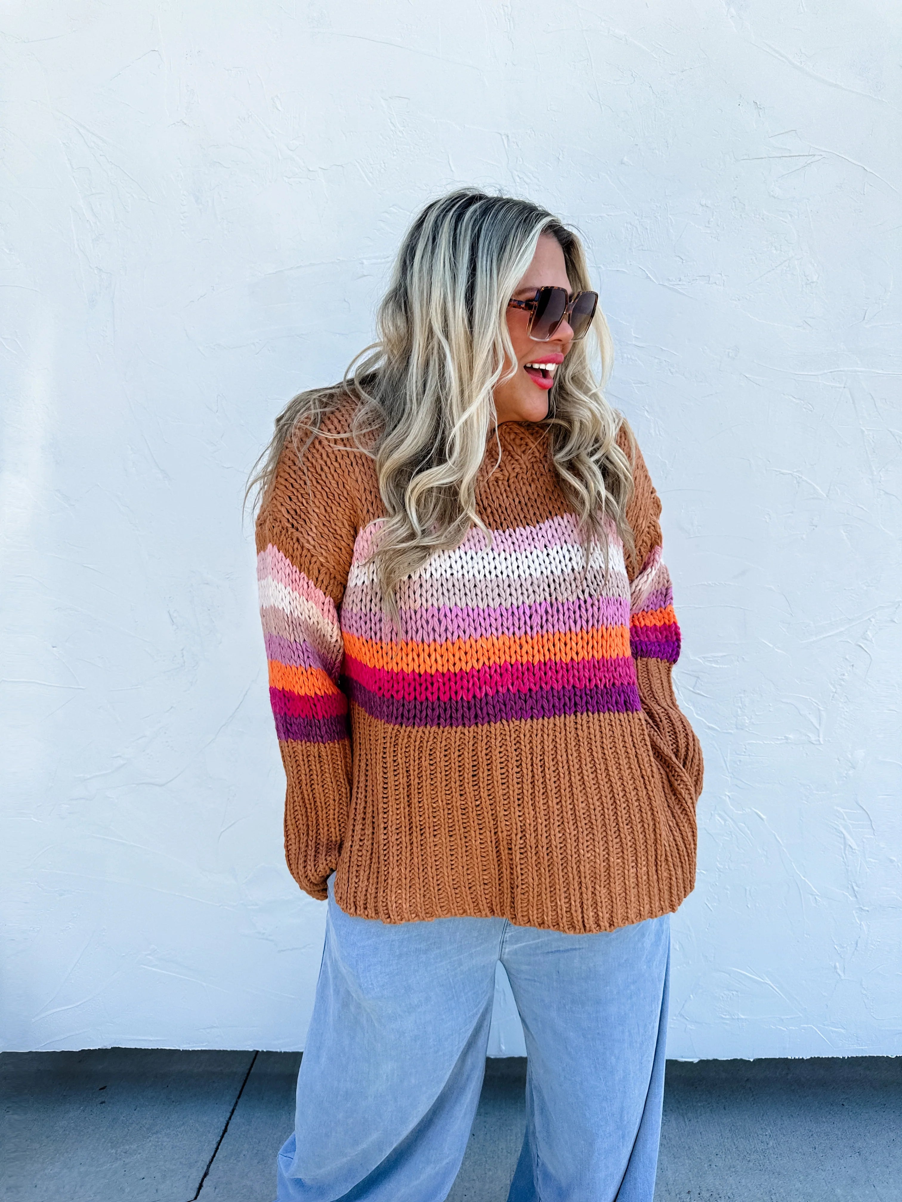 Handmade Chunky Knit Sweater by Blakeley Glossy Satin Silk