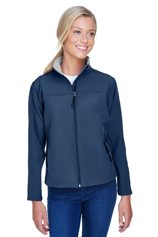 Devon & Jones Womens Wind & Water Resistant Full Zip Jacket - Navy Blue Cotton Fabric Linen Fabric Terry Fabric Devon & Jones Womens Wind & Water Resistant Full Zip Jacket - Navy Blue Cotton Fabric Linen Fabric Terry Fabric