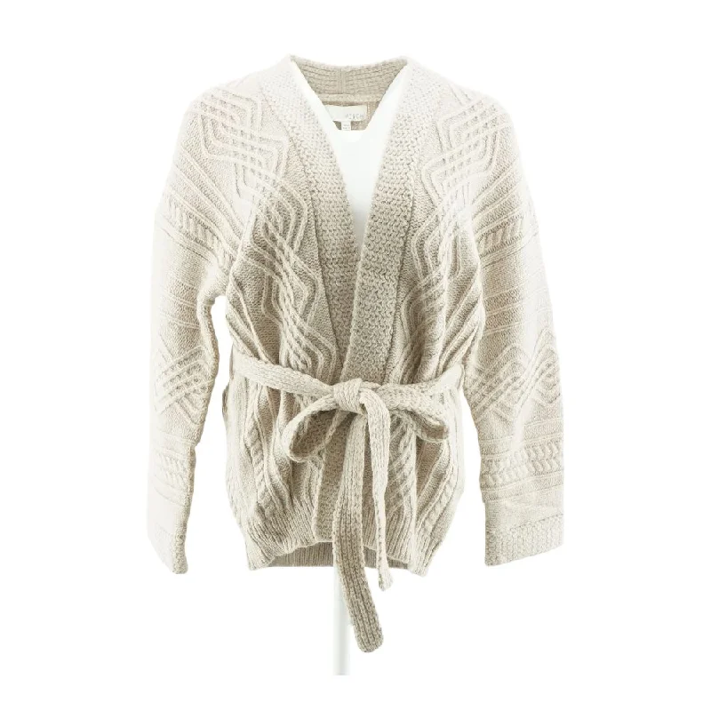 Tan Solid Sweater Silk Blend Satin Velvet