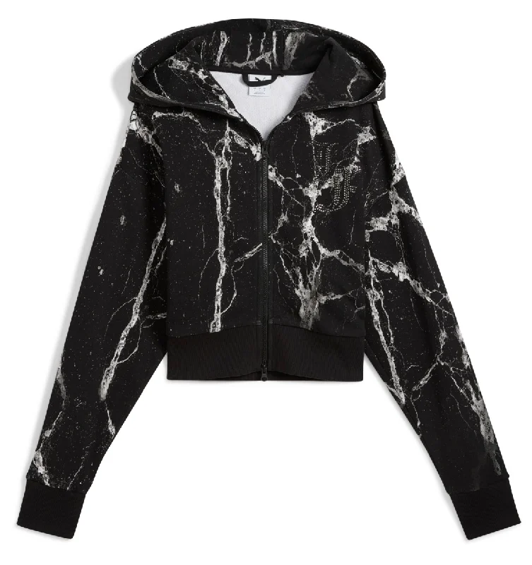 PUMA x LaFrancé Written in Chrome Crop Jacket Cotton Jacket Linen Jacket Terry Jacket PUMA x LaFrancé Written in Chrome Crop Jacket Cotton Jacket Linen Jacket Terry Jacket