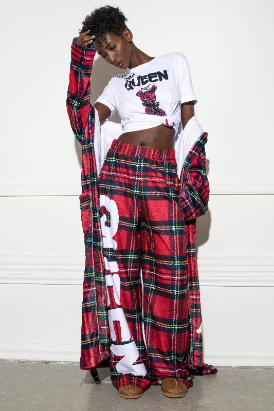 Katka Queen Red pants Classic Straight Pants