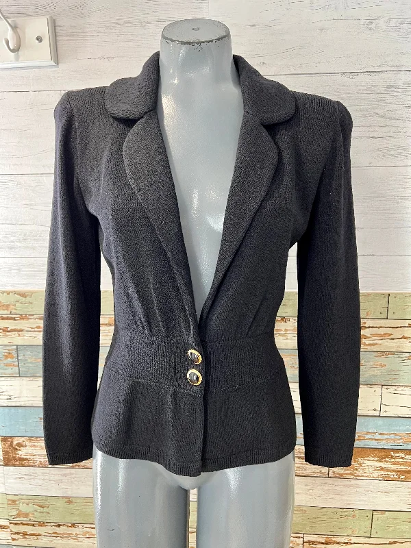 90’s Black Short knit Jacket by St. John for Saks Fifth Avenue Mesh Jacket Canvas Jacket Denim Jacket 90’s Black Short knit Jacket by St. John for Saks Fifth Avenue Mesh Jacket Canvas Jacket Denim Jacket