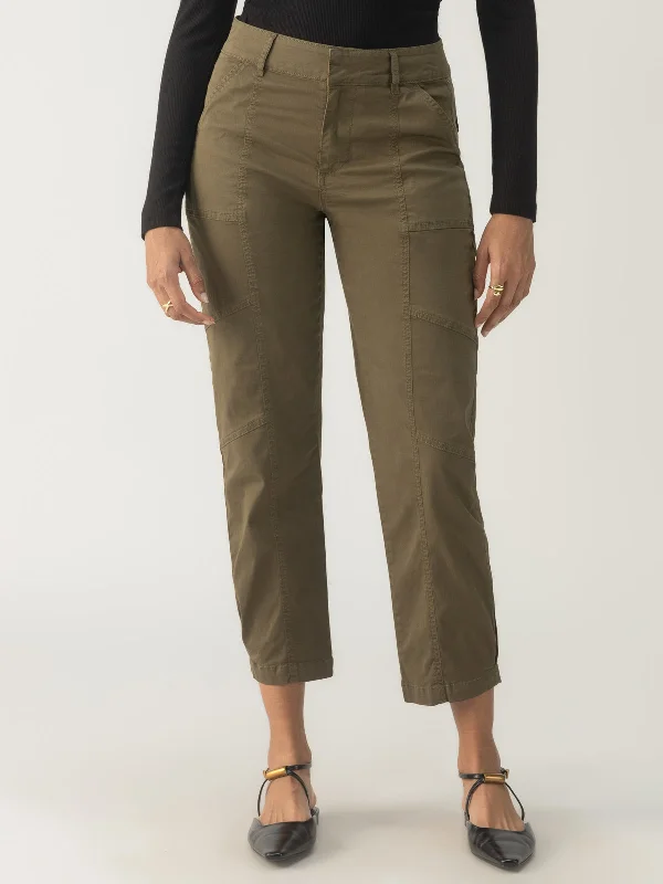 Sahara Tapered Standard Rise Pant Burnt Olive Soft Stretch Pants