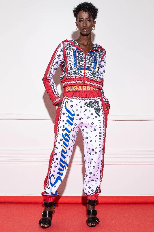 Alandera Kalotaszeg Red pants Stylish Paperbag Waist Pants