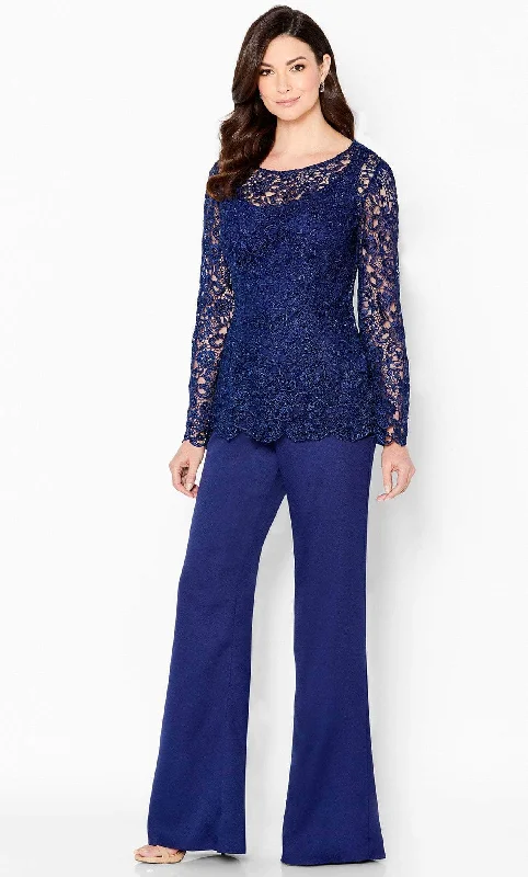 Cameron Blake 218611W - Three-Piece Pantsuit Casual Plaid Pants