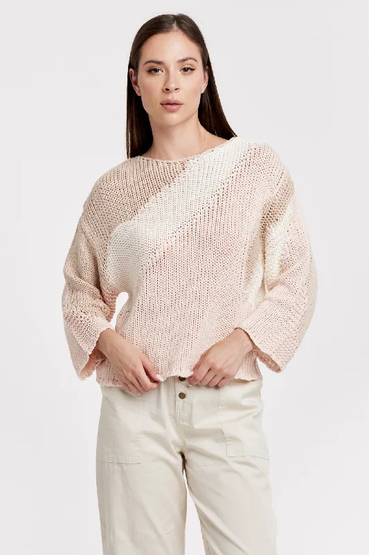 Azaria Sweater | Pink Boxy Sweater Fitted Sweater A-Line