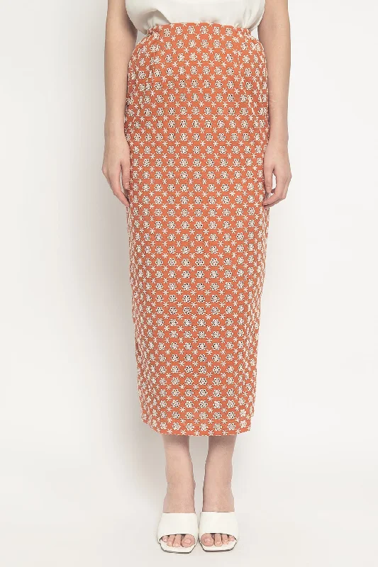 Daisy Skirt in Terracotta spandex blend skirt