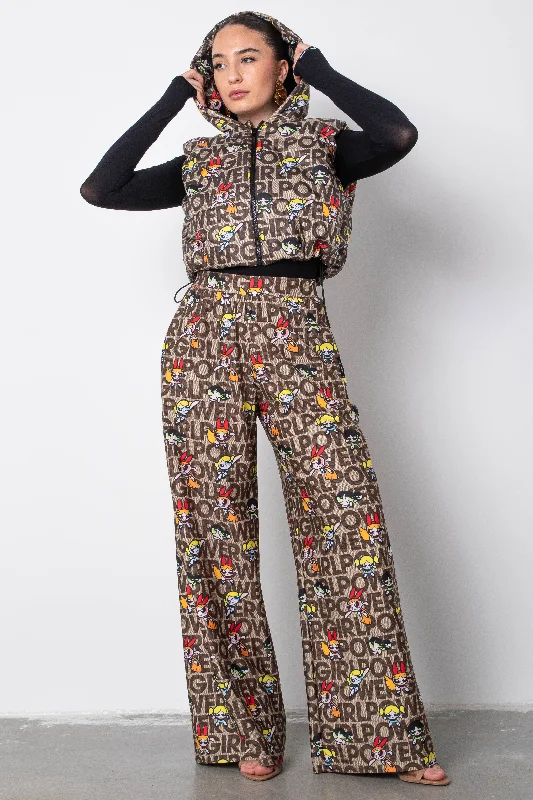 Katka PowerPuff Girls pants Elegant Silk Pants