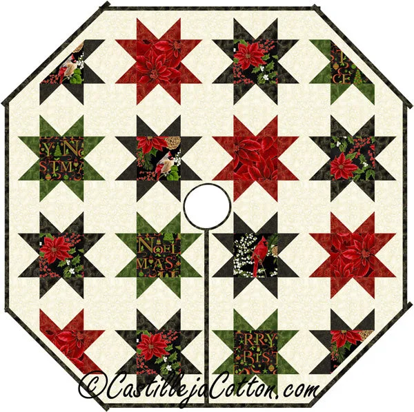 Variable Star Tree Skirt CJC-54051e - Downloadable Pattern velvet skirt plush