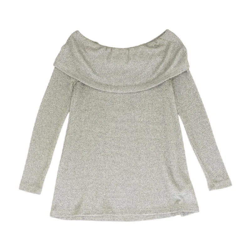 Gray Solid Sweater Fitted Slim Tailored