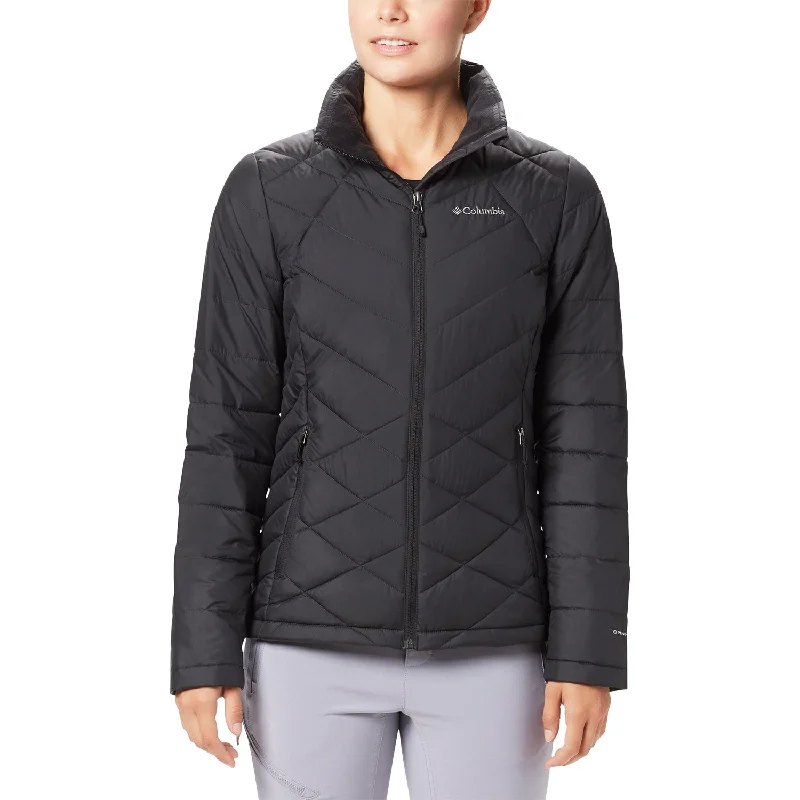 Women's Columbia Heavenly Jacket Black Welt Pockets Slit Pockets Flap Pockets