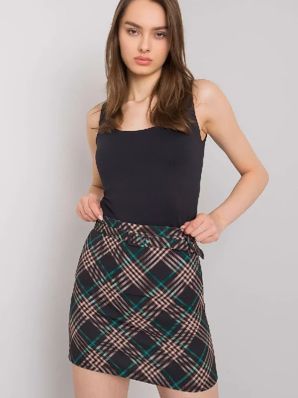 Short skirt Italy Moda corduroy skirt textured