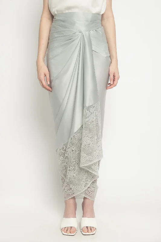 Lace Lilit Skirt in Silver Grey lace skirt romantic
