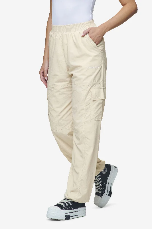 Gava Cargo Parachute Pants Coast Sand Comfortable Fleece Pants