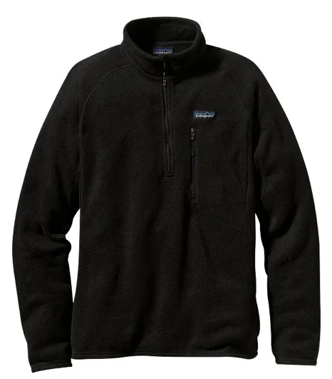 Patagonia Men's Better Sweater® Fleece 1/4-Zip - Black Transparent Opaque Sheer