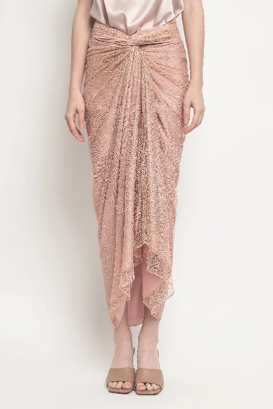 Alisya Skirt in Pink patchwork skirt art