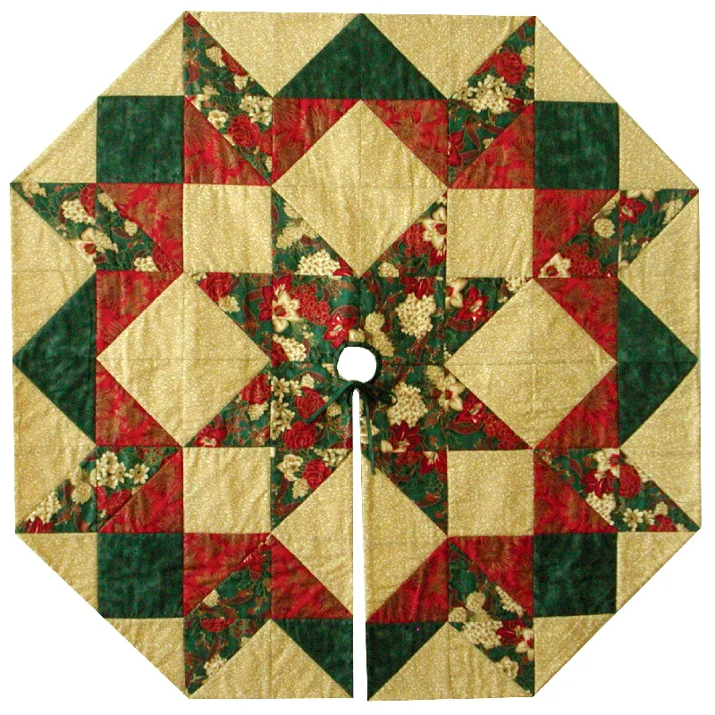Heaven's Light Tree Skirt or Table Topper PYP-110e - Downloadable Pattern ruffled skirt detail