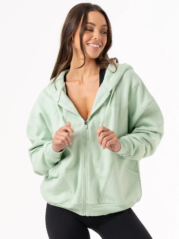 Unisex Track Jacket - Cucumber Rayon Fabric Velvet Fabric Corduroy Fabric