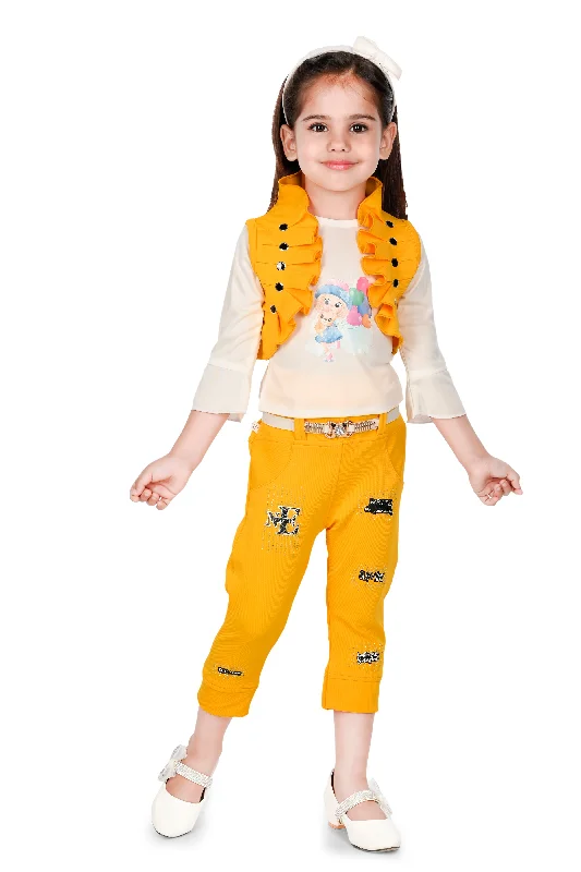 NEW GEN GIRLS FULL SLEEVE TOP,WAIST COAT AND STYLISH PANT Classic Chino Pants