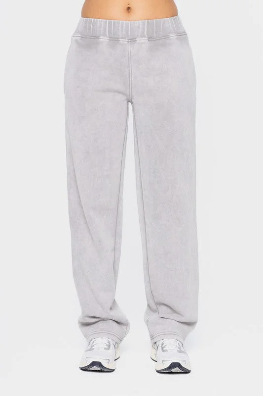 Hazel Blues® |  Mono B Elastic Waist Fleece Pants with Pockets Trendy Printed Pants