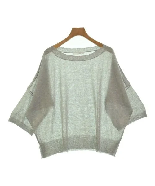 ABAHOUSE ECRU Sweaters Long Sweater Short Sweater Cropped Sweater