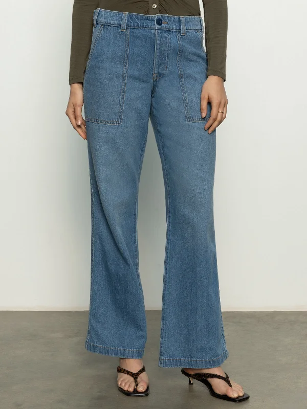 Denim Semi High Rise Army Pant Starstruck Classic Cropped Pants