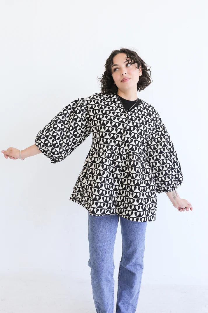 Cori Reversible Jacket Ribbed Jacket Pleated Jacket Ruffled Jacket
