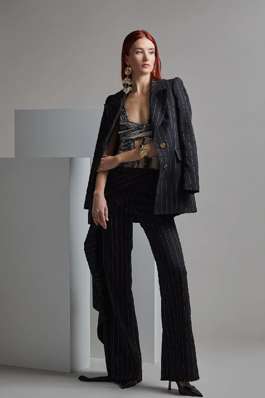 Suit set jacket top and pants Trendy Printed Leggings