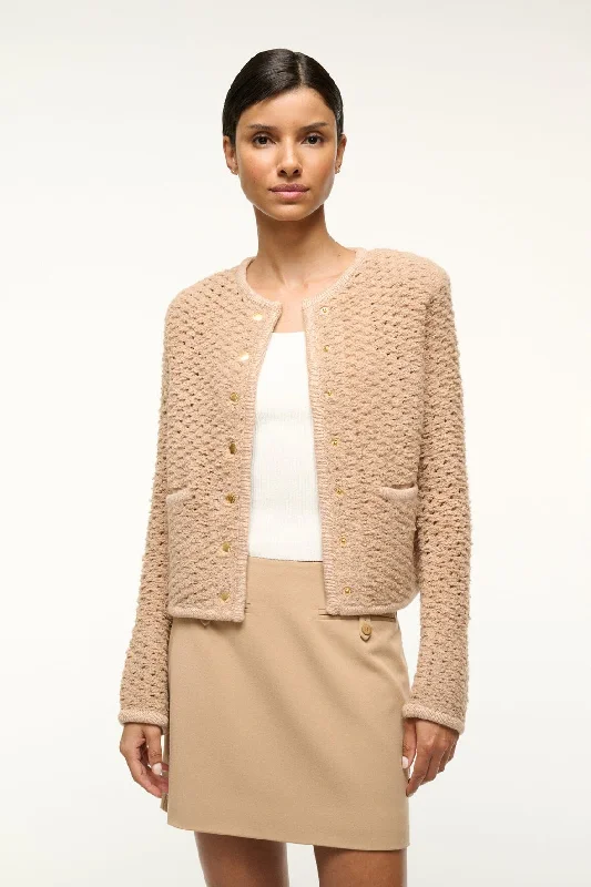 LISSON JACKET | CAMEL Chenille Jacket Brocade Jacket Lace Jacket
