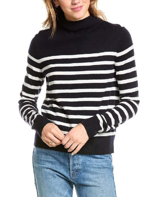 Vince Wool & Cashmere-Blend Turtleneck Sweater Zippered Front Buttoned Front Snap Front Vince Wool & Cashmere-Blend Turtleneck Sweater Zippered Front Buttoned Front Snap Front