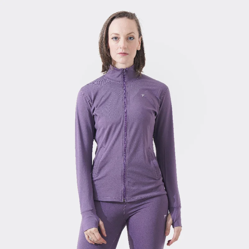 Tf-Lavender Velocity Women Jacket Striped Jacket Polka Dot Jacket Floral Jacket