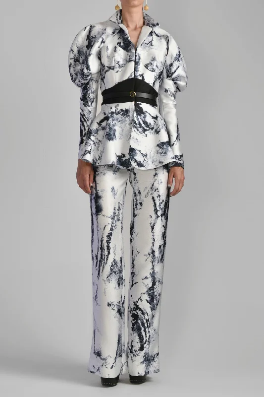 Mikado printed jacket and pants Casual Track Pants