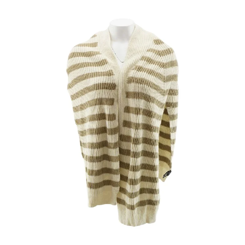 Ivory Striped Sweater Cotton Fabric Linen Fabric Terry Fabric