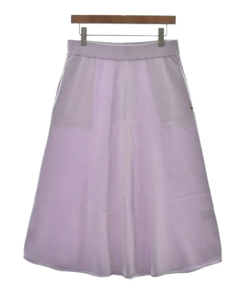 extreme cashmere Knee length skirts asymmetrical skirt cut