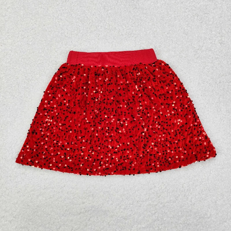 GLK0027 red sequine skirt boho skirt vibe