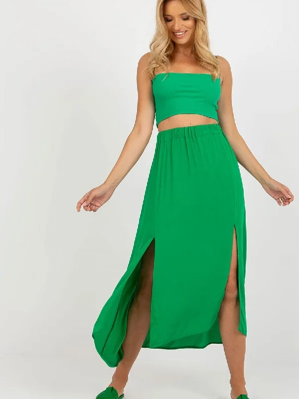 Skirt Rue Paris silk skirt lustrous