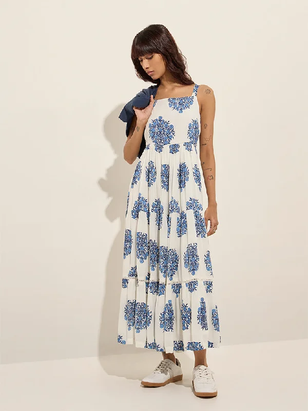 Bombay Paisley Off-White Floral Tiered Dress with Jacket Toggled Jacket Drawstring Jacket Belted Jacket Bombay Paisley Off-White Floral Tiered Dress with Jacket Toggled Jacket Drawstring Jacket Belted Jacket