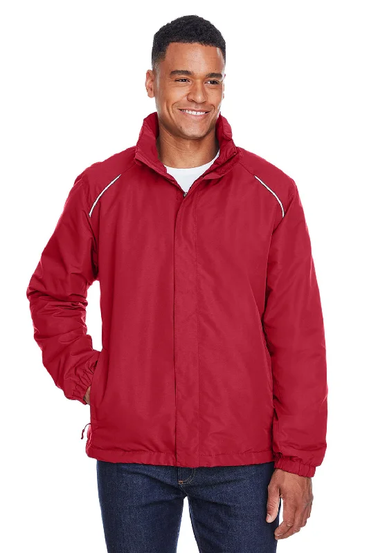 Core 365 Mens Profile Water Resistant Full Zip Hooded Jacket - Classic Red Toggled Jacket Drawstring Jacket Belted Jacket Core 365 Mens Profile Water Resistant Full Zip Hooded Jacket - Classic Red Toggled Jacket Drawstring Jacket Belted Jacket