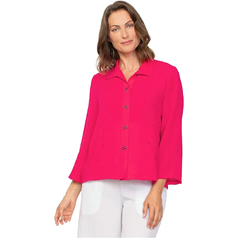 Women's Habitat Pleat Back Jacket Rose Denim Jacket Leather Jacket Suede Jacket