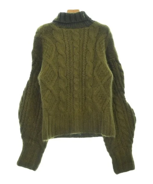 AALTO Sweaters Striped Floral Plaid