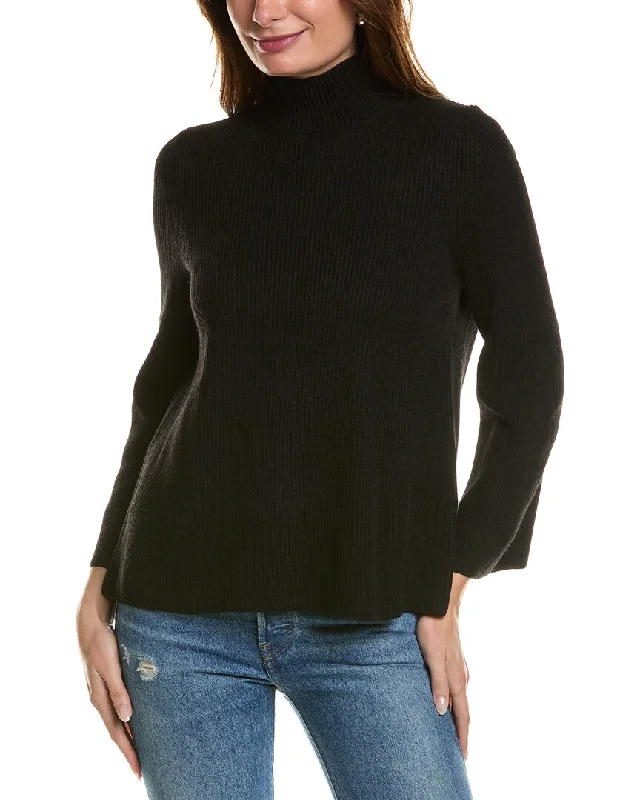 Anne Klein Mock Neck Sweater Soft Cozy Warm