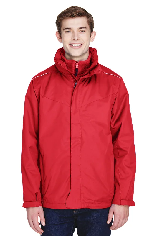Core 365 Mens Region 3-in-1 Water Resistant Full Zip Hooded Jacket - Classic Red - Closeout Knit Jacket Woven Jacket Fleece Jacket Core 365 Mens Region 3-in-1 Water Resistant Full Zip Hooded Jacket - Classic Red - Closeout Knit Jacket Woven Jacket Fleece Jacket
