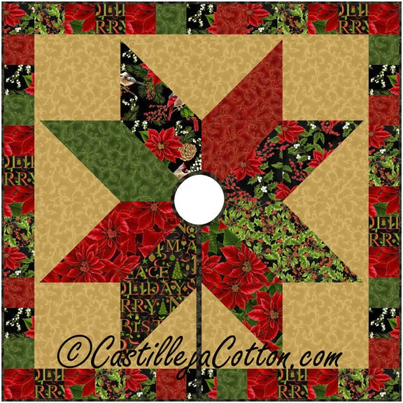 Starlight Tree Skirt CJC-241620e  - Downloadable Pattern high slit skirt